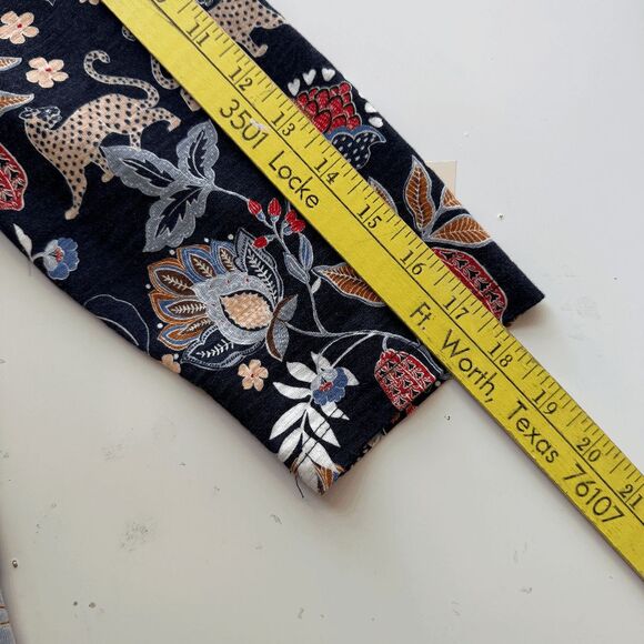 Chico's Navy Print Knit Top, Size Medium‎ - Picture 6 of 7